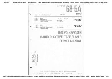 Motorola-Sapphire Playtape 1_Sapphire Playtape 2_PA8MV ;Series RadioCass_PP8MV ;Series Cassette Only_PA8MVG_PA8MVF_PA8MVT_PA8MVW_PP8MVG_PP8MVF_PP8MVT_PP8MVW-1968.Motorola.RadioCass preview